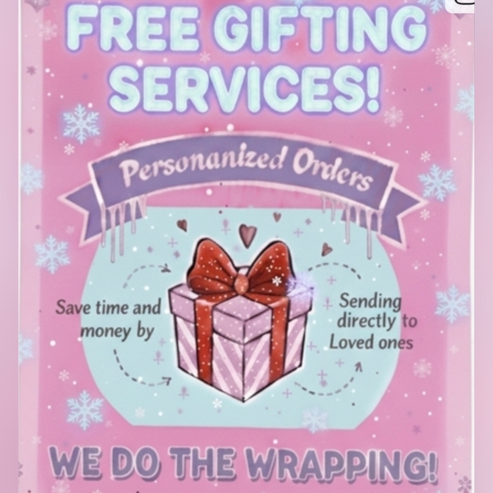 🎀FREE GIFTING SERVICES 🎁 Personalized wrapped & ready to gift/send direct 🎉🎁